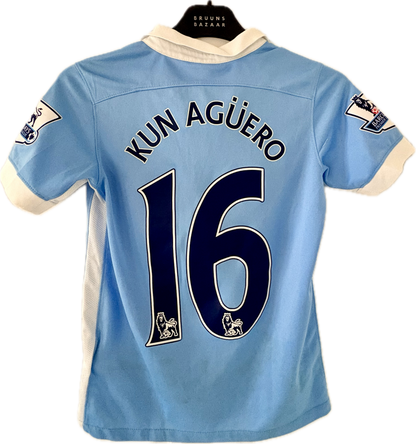 Manchester City fodboldtrøje med Kun Aguero