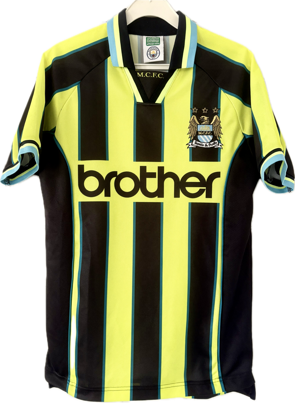 Manchester City fodboldtrøje 1998 retro