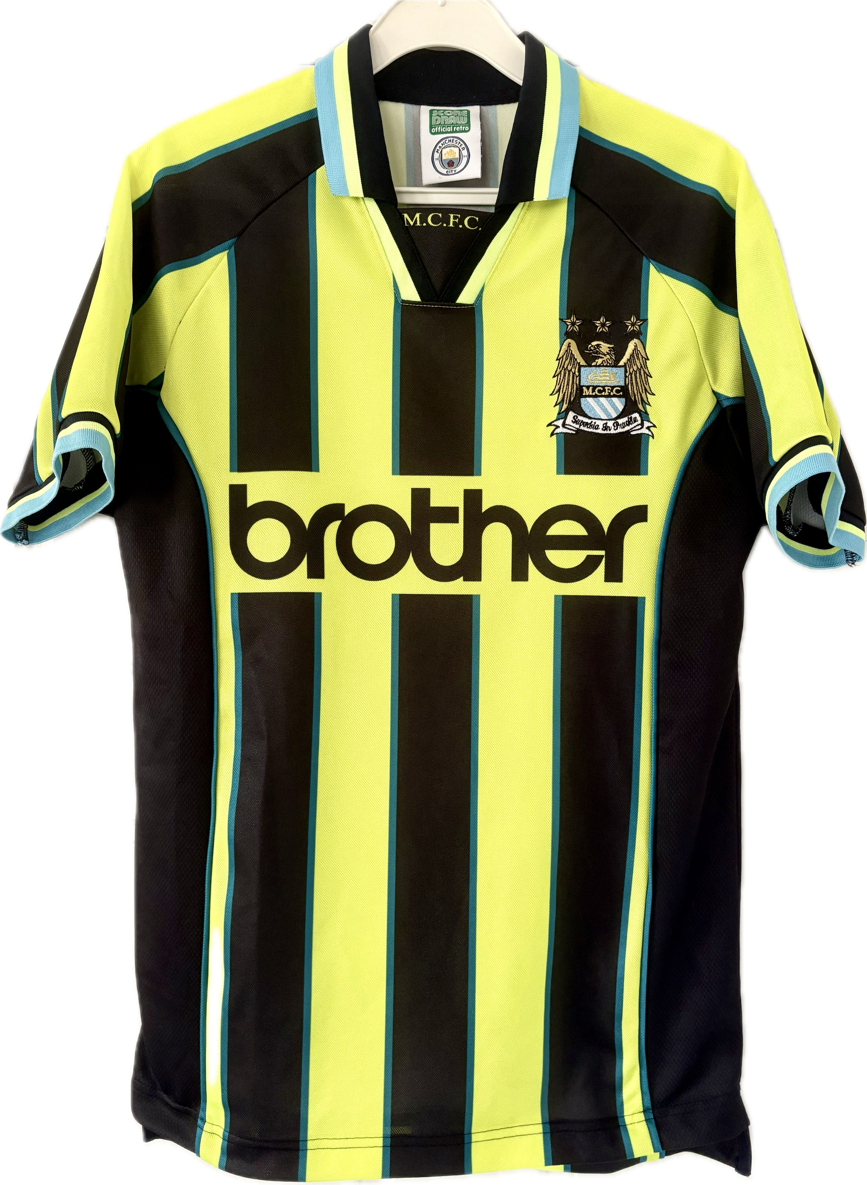 Manchester City fodboldtrøje 1998 retro