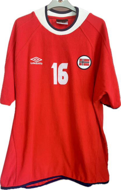 Norge 🇳🇴 fodboldtrøje 2000 Dan Eggen