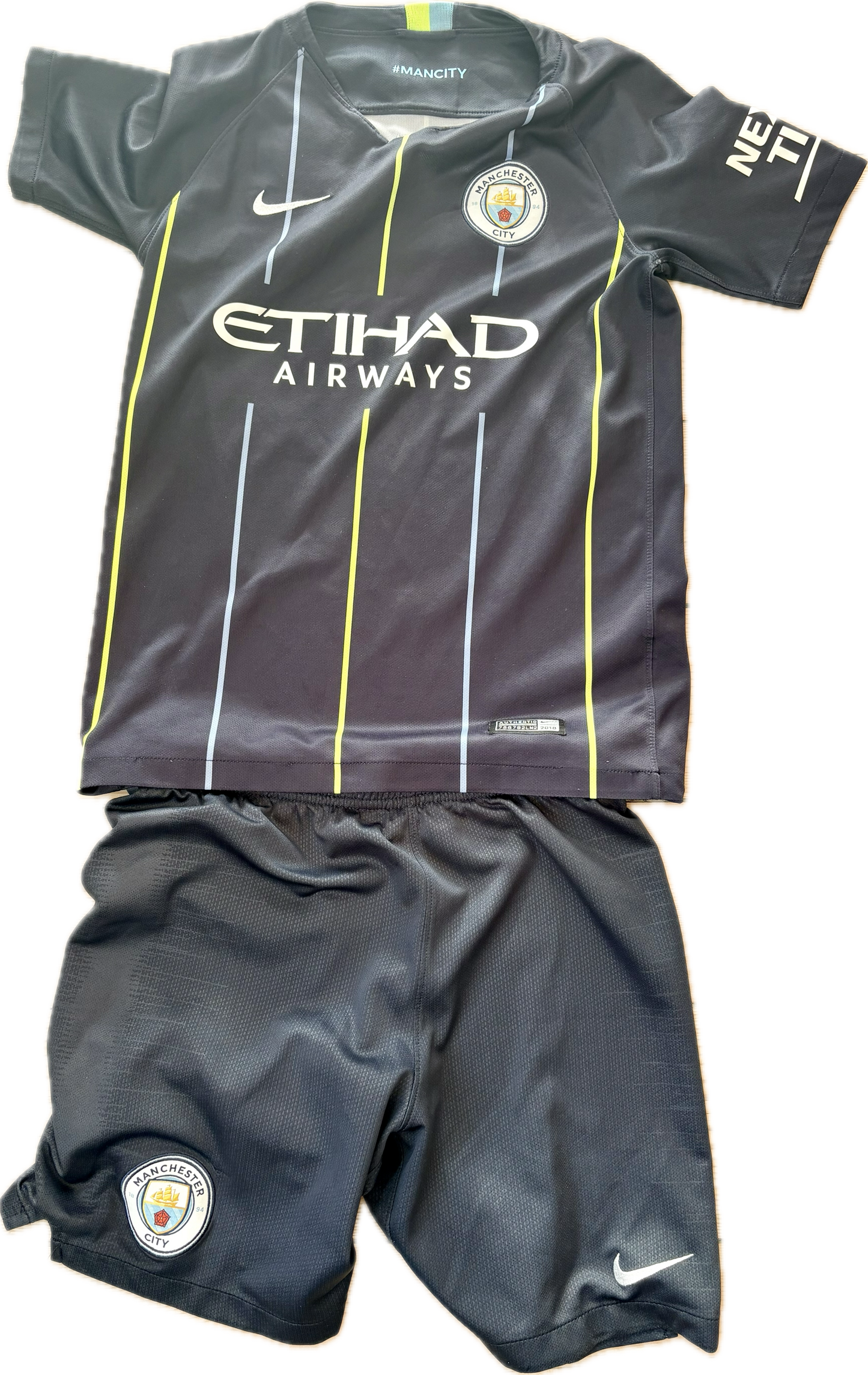 Manchester City fodboldtrøje og shorts 2018
