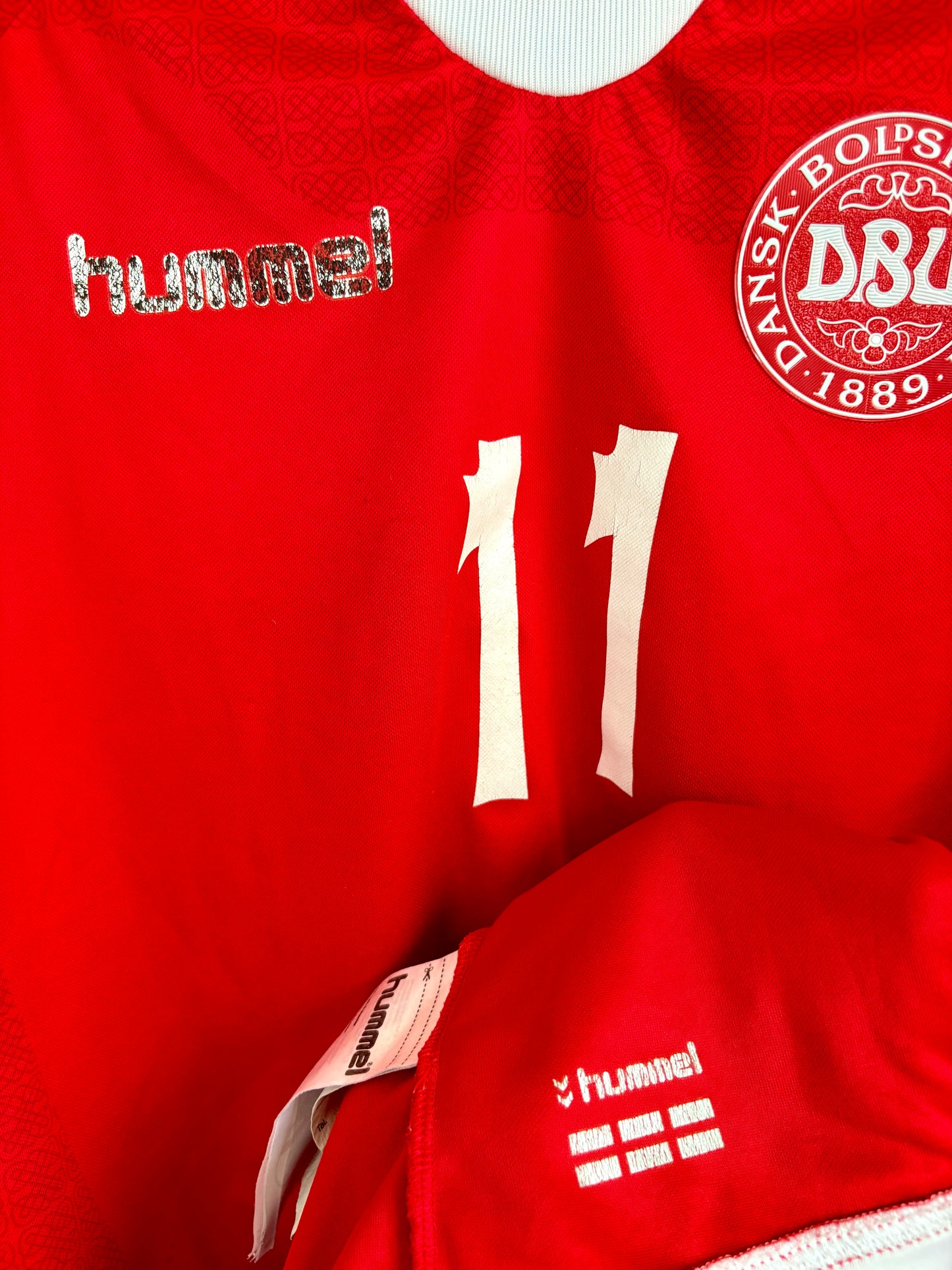 Danmark 🇩🇰 DBU fodboldtrøje Nicklas Bendtner 2016