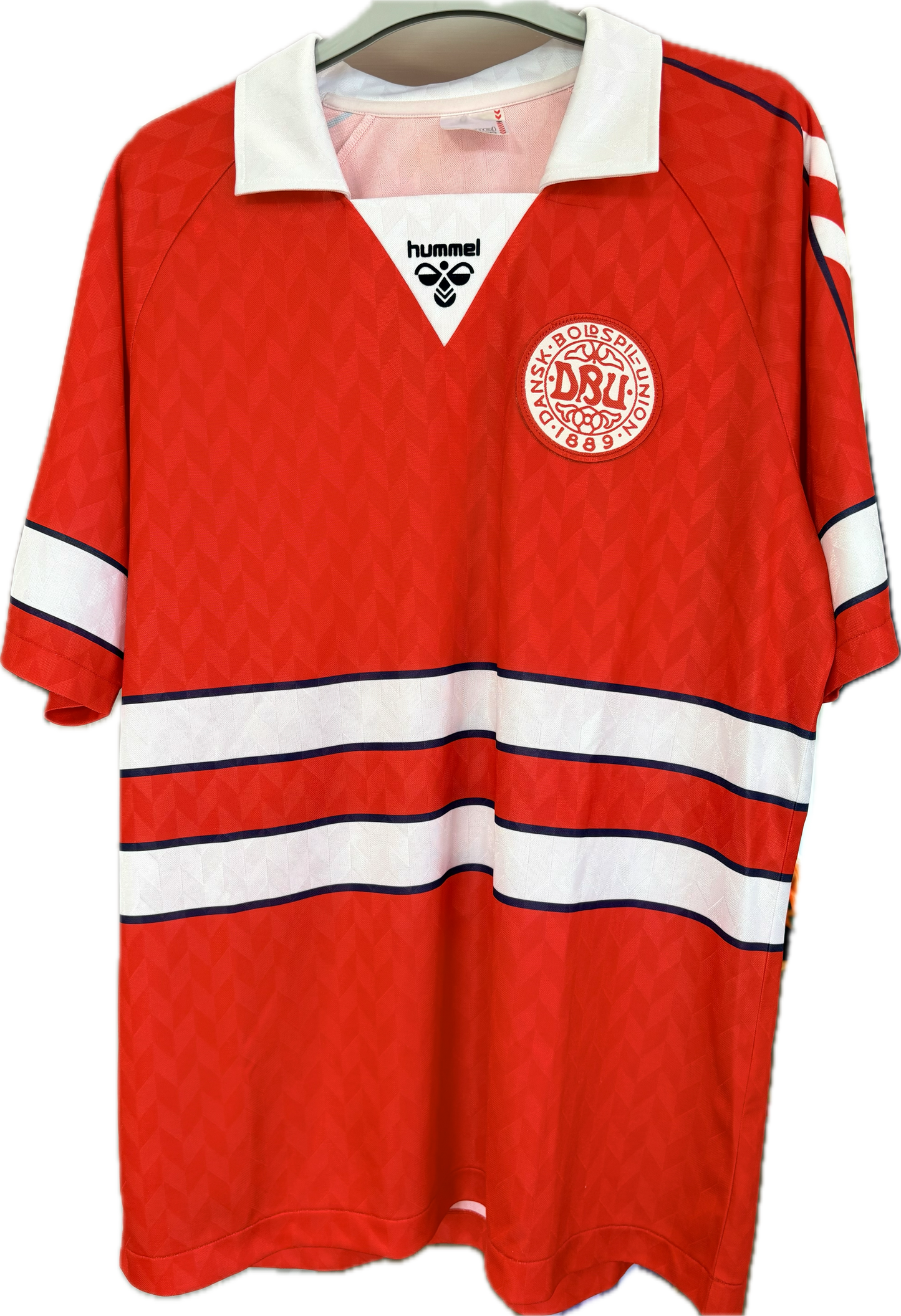 Danmark DBU fodboldtrøje 1988 retro
