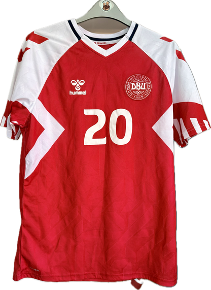 Danmark 🇩🇰 DBU fodboldtrøje Yussuf Yurary Poulsen