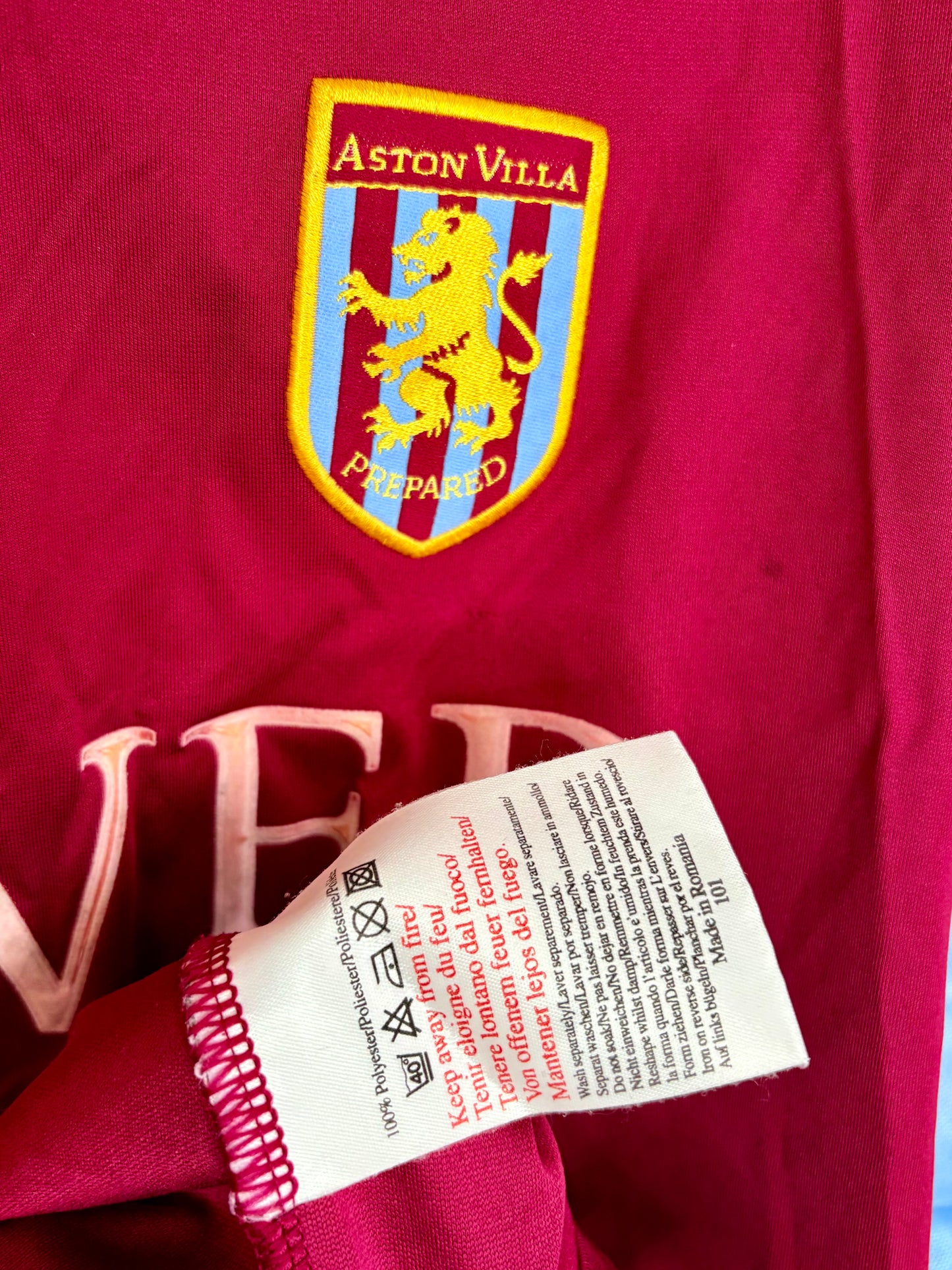 Aston Villa fodboldtrøje 2002