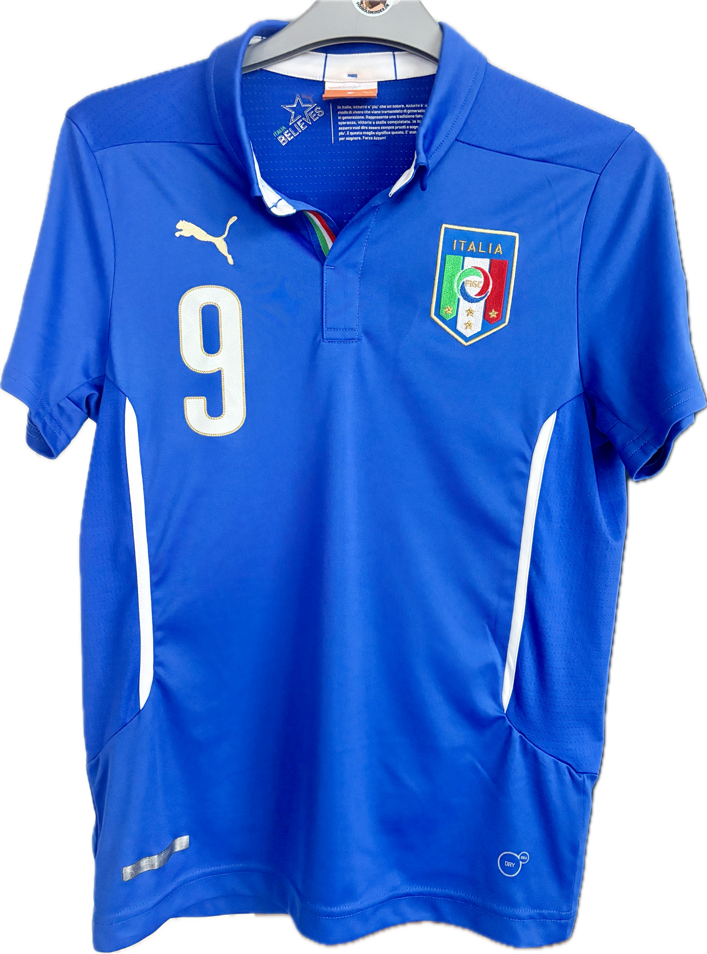 Italien landsholdstrøje / fodboldtrøje 2014 Balotelli