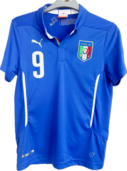 Italien landsholdstrøje / fodboldtrøje 2014 Balotelli