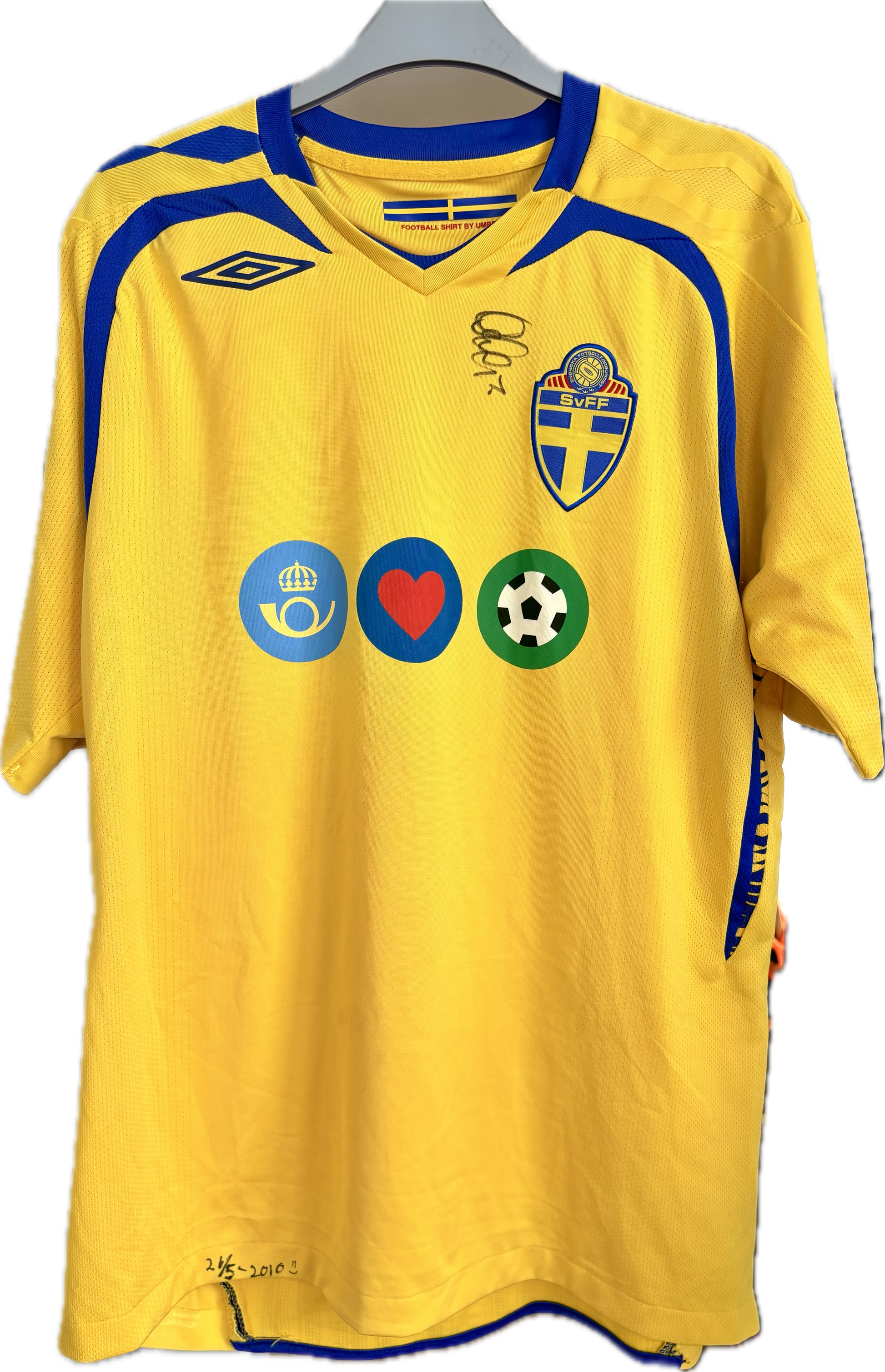 Sverige fodboldtrøje 2007 - Fodboldminder.dk