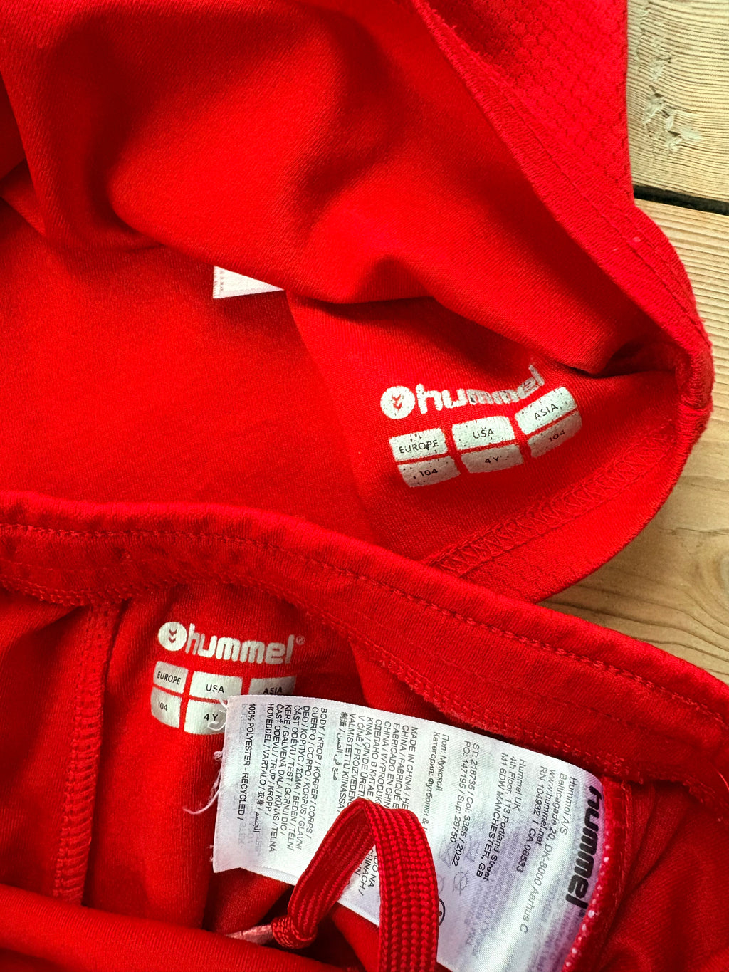 Danmark DBU fodboldtrøje + shorts