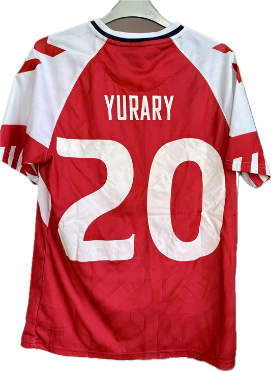 Danmark 🇩🇰 DBU fodboldtrøje Yussuf Yurary Poulsen