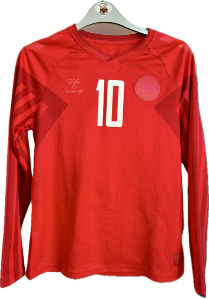Danmark DBU fodboldtrøje Eriksen 2022 - Fodboldminder.dk