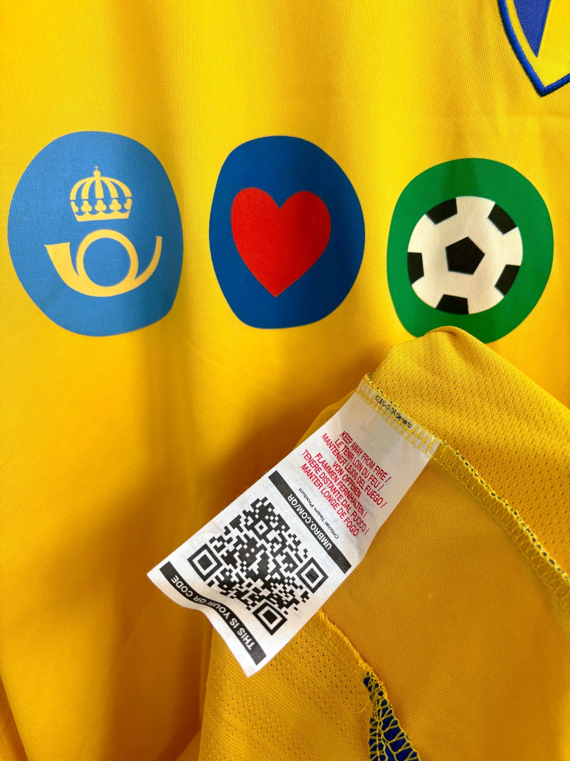Sverige fodboldtrøje 2007 - Fodboldminder.dk