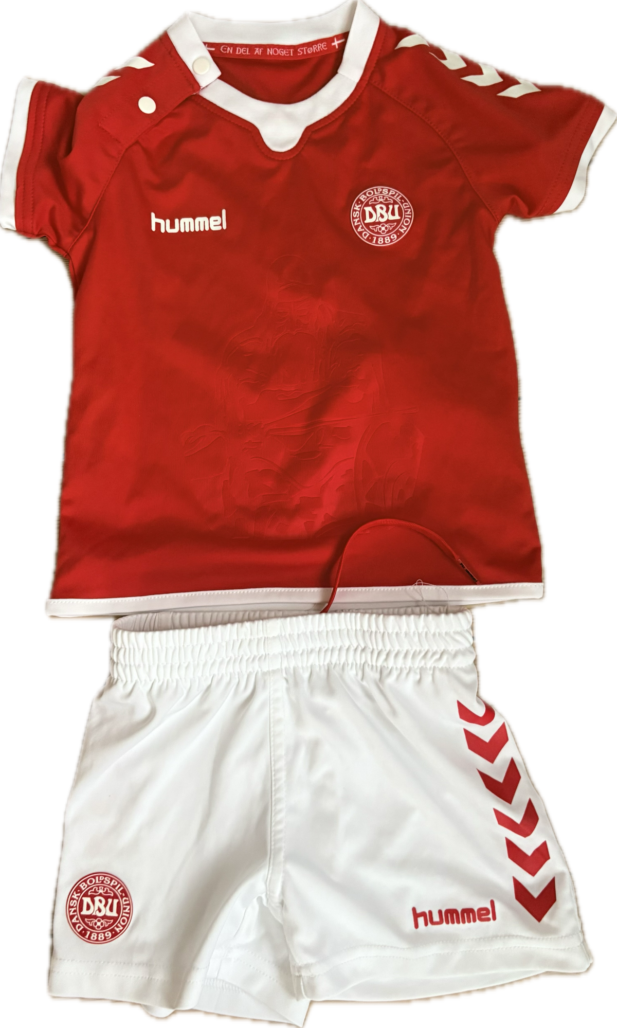 Danmark DBU fodboldsæt trøje og shorts 2016