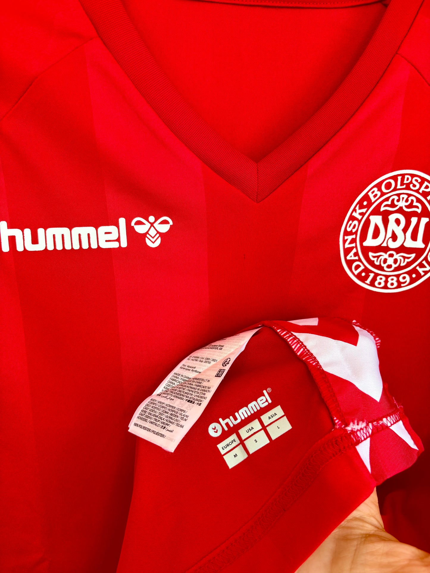 Danmark DBU fodboldtrøje 1983 retro