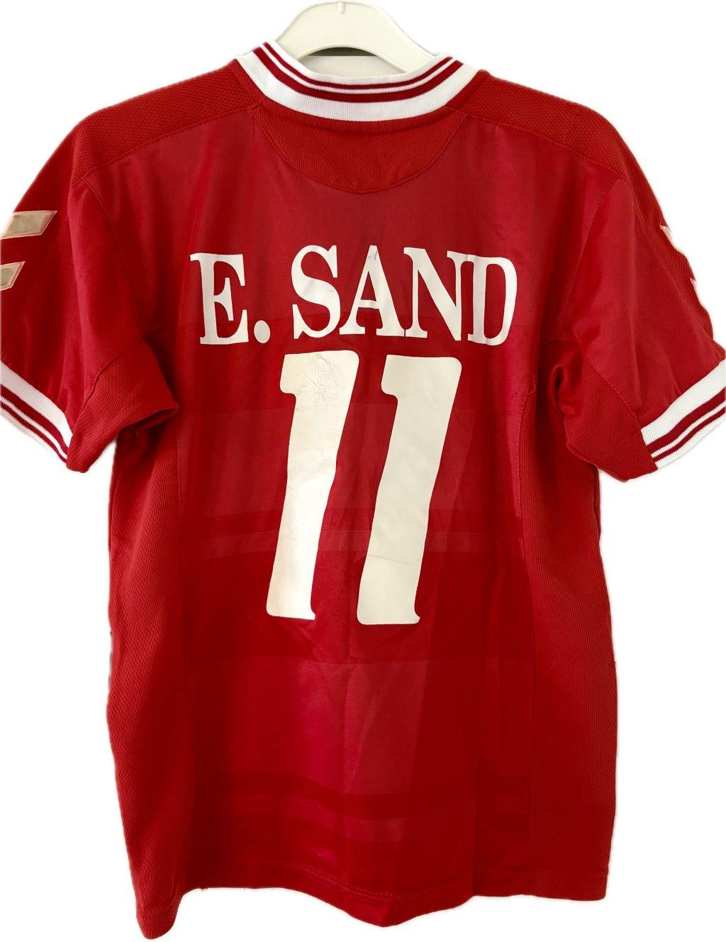 Danmark DBU fodboldtrøje 1998 med Ebbe Sand