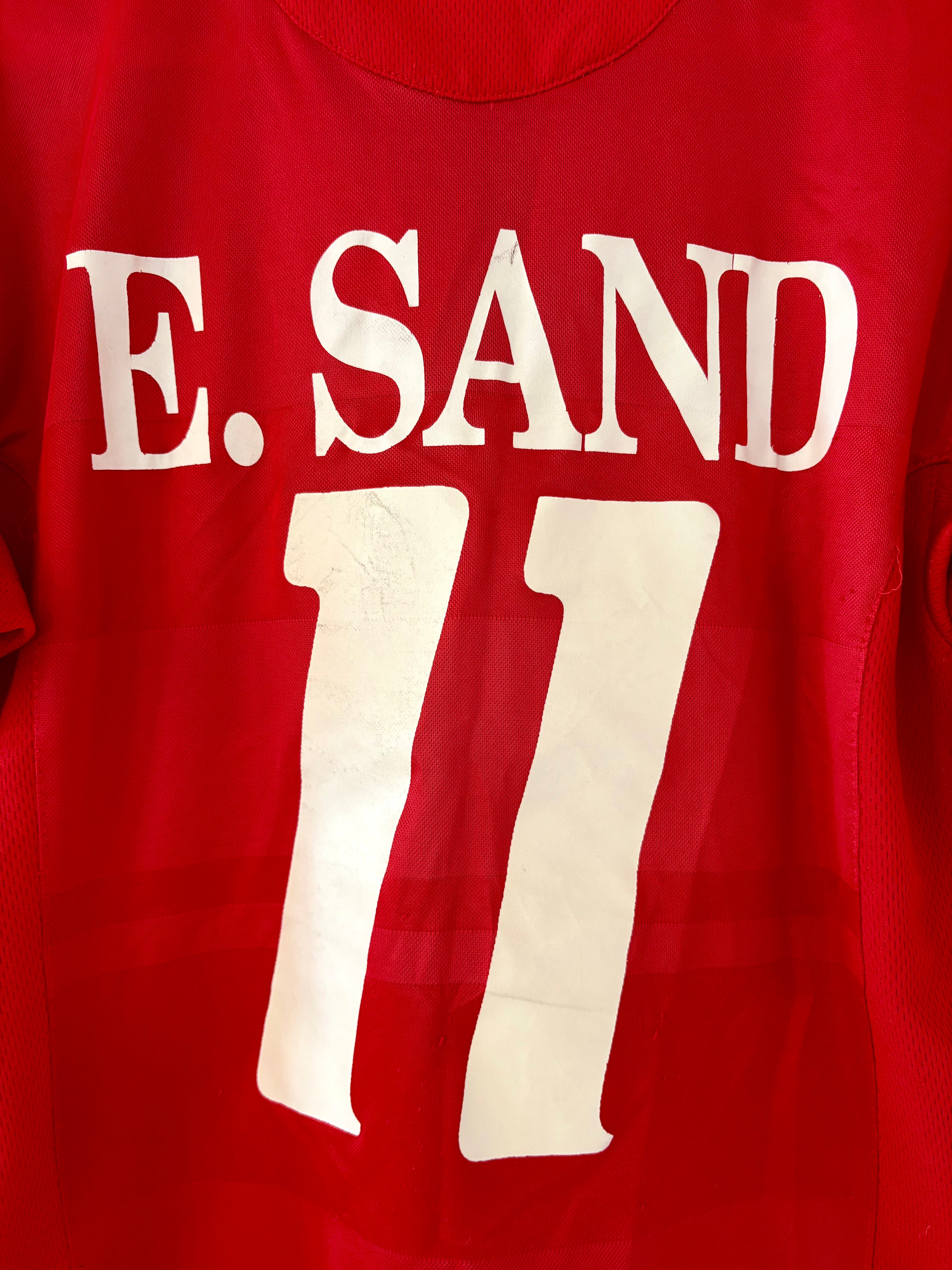 Danmark DBU fodboldtrøje 1998 med Ebbe Sand