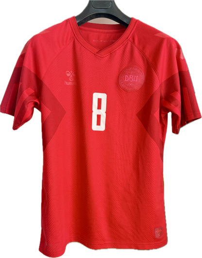 Danmark DBU fodboldtrøje 2022 Delaney 8