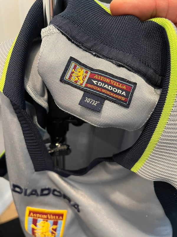 Aston Villa football fodboldtrøje - Diadora 2001 - S