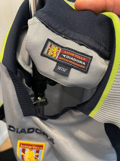 Aston Villa football fodboldtrøje - Diadora 2001 - S