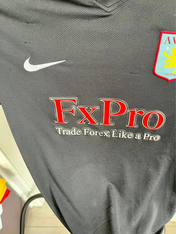 Aston Villa Signed Petrov football fodboldtrøje - Nike 2010 - 15 år / 170 cm